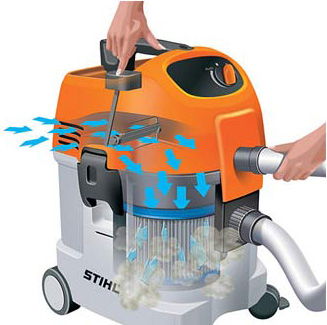 Очистка фильтра Stihl Очистка фильтра Stihl
