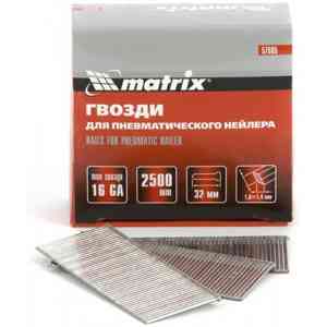  Гвозди matrix 57605, длина 32мм, сечение 1.6x1.4мм, 2500 шт.