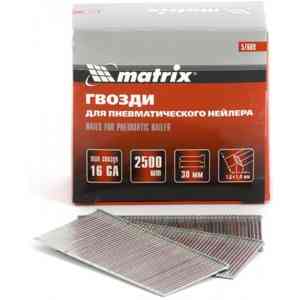  Гвозди matrix 57609, длина 38мм, сечение 1.6x1.4мм, 2500 шт.