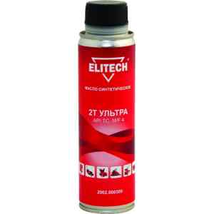 Масло для 2-х тактного двигателя elitech 2 t ультра api tc, mf 4 2002.000300, 200мл