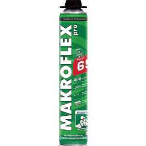 Монтажная пена пистолетная makroflex 65 pro летняя, 850мл