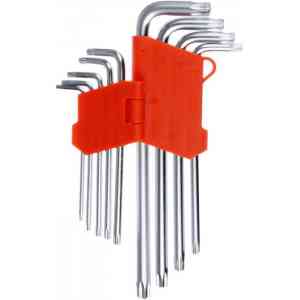 Набор ключей ермак 657-024, tamper torx, размер tt10-tt50
