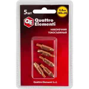  Наконечник контактный quattro elementi 771-237, m6, d0.8, l28