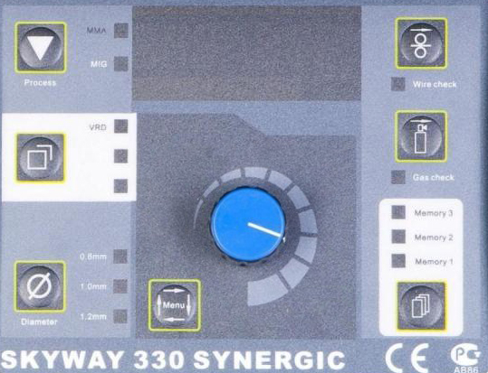 AURORA PRO SKYWAY 330 SYNERGIC панель управления AURORA PRO SKYWAY 330 SYNERGIC панель управления